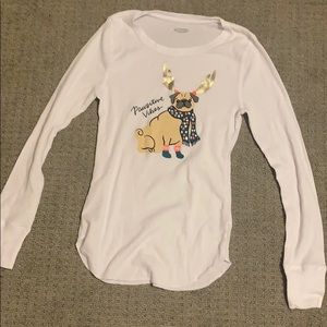 pawsitive vibes pajama shirt christmas holiday